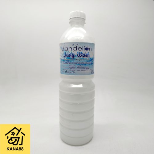 Body Wash Dandelion Botol 1 Liter Light Blue Sabun Badan Mandi