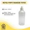 Botol Popit Squeeze Tetes 500 mL Plastik PET Plastic Bottle