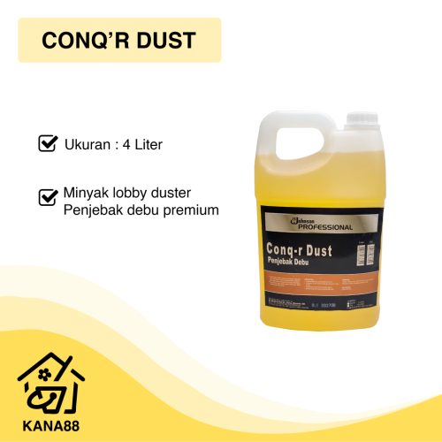 Conq'r Dust SC Johnson 4L Minyak Lobby Duster Oil Cairan Penjebak Debu Premium