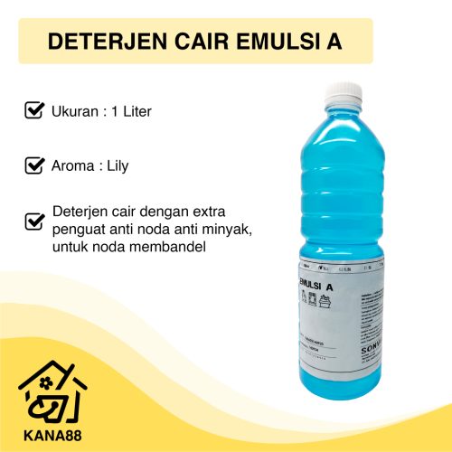 Deterjen Cair Emulsi A Sonvel 1 Liter Lily Anti Noda Minyak