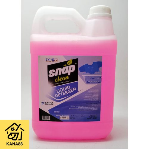 Deterjen Cair Snap Clean 4L Liquid Deterjent Matic Rendah Busa