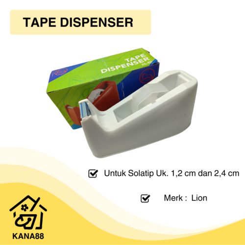 Dispenser Tape Besar Merk Lion DL-50 Pemotong Solatip uk. 1