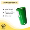 Drum Besi Kosong Hijau 30 Liter Bekas Masih Bagus Mulus