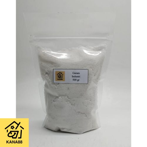Garam Industri 500 Gram Sodium Chloride Food Grade NaCl Pembersih Baju Luntur Noda Gosong Karat