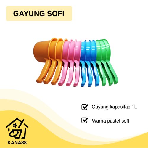 Gayung Mercury Sofi Warna Pastel Elegant Gayung Air Plastik Tebal Polos Ciduk Air Murah
