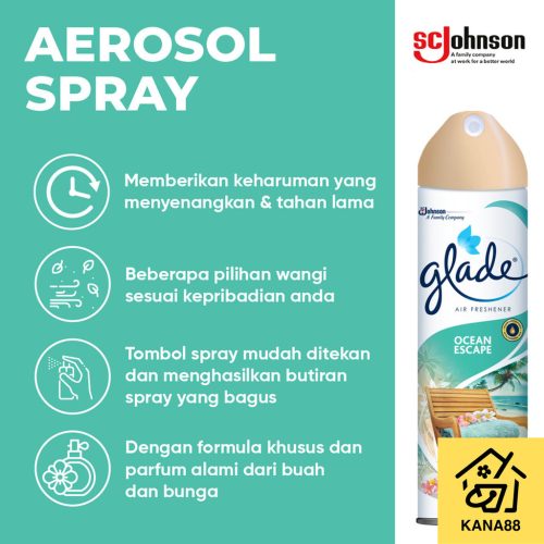 Glade 350ml Pengharum Ruangan Spray Aerosol Air Freshner
