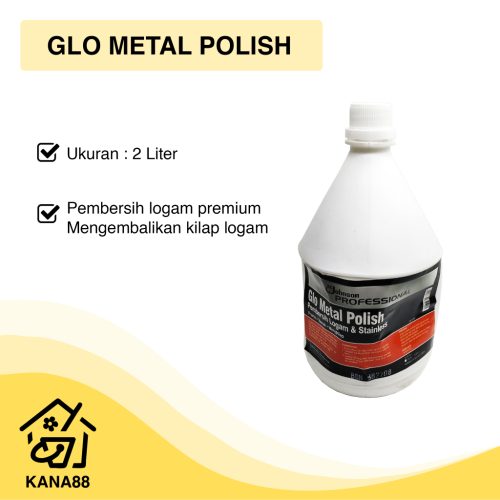 Glo Metal Polish SC Johnson 2L Pengkilap Pembersih Logam Stainless Tembaga Premium