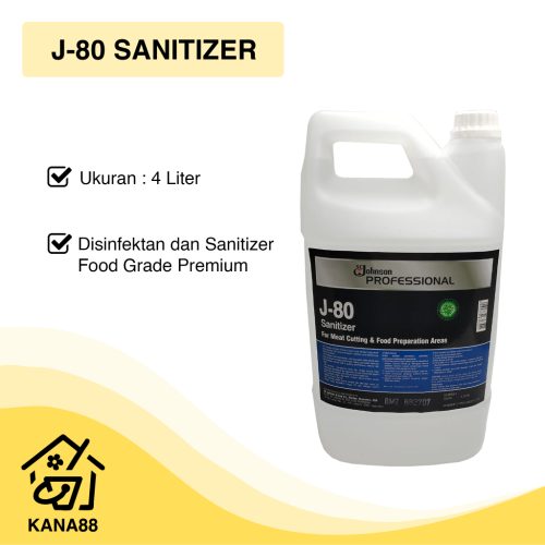 J-80 Sanitizer SC Johnson 4L Disinfektan Food Grade Premium Disinfectan