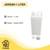 Jerigen 1 Liter Baru Dengan Tutup Dalam dan Luar Plastik Tebal HDPE