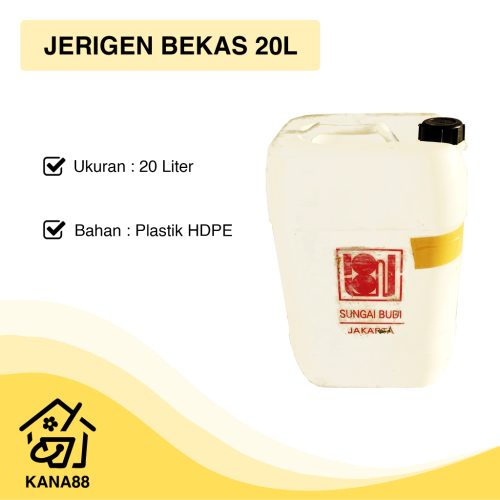 Jerigen Bekas 20 Liter Masih Bagus Dengan Tutup