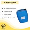 Jerigen Kosong Biru 25 Liter Bekas Dengan Tutup Plastik Hitam Murah