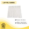 Kain Lap Pel Sumbu Putih 60 x 60 cm Kahan Katun Sumbu
