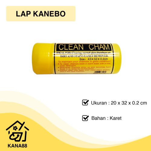 Kanebo Kuning Lap Karet Chamois + Wadah Kualitas Bagus