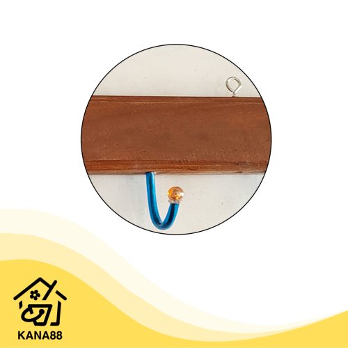 Kastok Kayu Isi 8 Gantungan Baju Coklat Hanger Pakaian