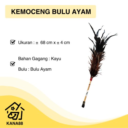 Kemoceng Bulu Ayam Sulak Bulu Ayam Pembersih Debu