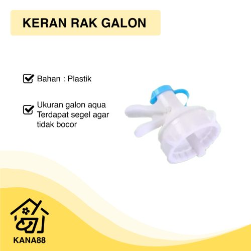 Keran Rak Galon Kaki Galon Keran Bersegel Ulir Putar Anti Bocor