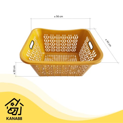 Keranjang Gold VTR 50 Liter Keranjang Baju Besar Plastik Serbaguna