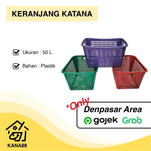 Keranjang Laundry Katana Go Plast Kotak 50 Liter Keranjang Baju Besar