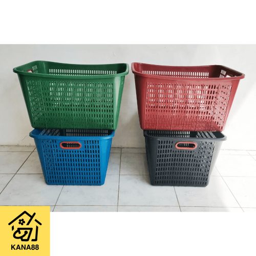 Keranjang Laundry Mutiara 45 Liter Keranjang Plastik Pakaian Serbaguna
