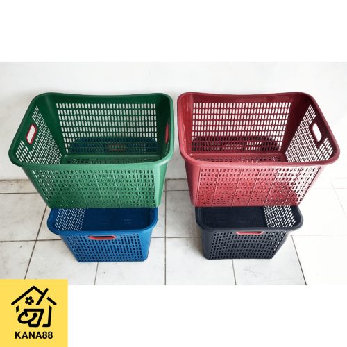 Keranjang Laundry Mutiara 45 Liter Keranjang Plastik Pakaian Serbaguna
