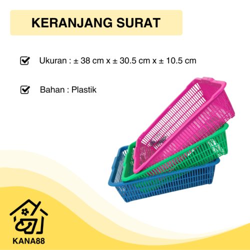 Keranjang Surat Kotak Plastik Murah Tempat Buah Surat