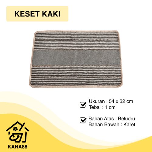 Keset Kamar Mandi Adros Keset Karet Anti Selip Pengering Kaki