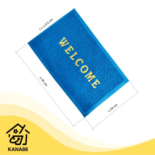 Keset Karet Welcome Karpet Mie Bihun PVC Anti Slip
