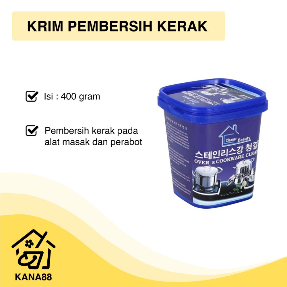 Krim Pembersih Kerak Panci Stainless Aluminium Besi 400gr Degreaser Pembersih Karat Krim Pembersih Kerak Panci Stainless Aluminium Besi 400gr Degreaser Pembersih Karat