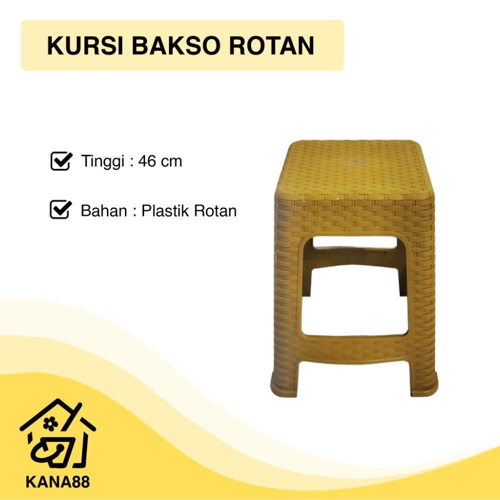 Kursi Bakso Rotan Plastik Bangku Plastik Kuat Plastic Chair