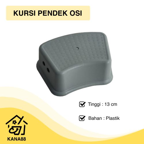 Kursi Pendek OSI Summo Abu Plastik Kursi Jongkok Dingklik Plastic Chair
