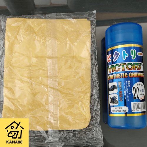 Lap Kanebo Victory Tebal Lap Karet Mobil Motor + Wadah Lap Chamois