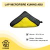 Lap Microfibre Kuning Abu 25 x 25 cm Kain Lap Dapur Ekonomis