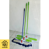 Lobby Duster BeClean Putih/Biru Bulu Akrilik Gagang Besi Bulu Tebal Pel Lantai Panjang