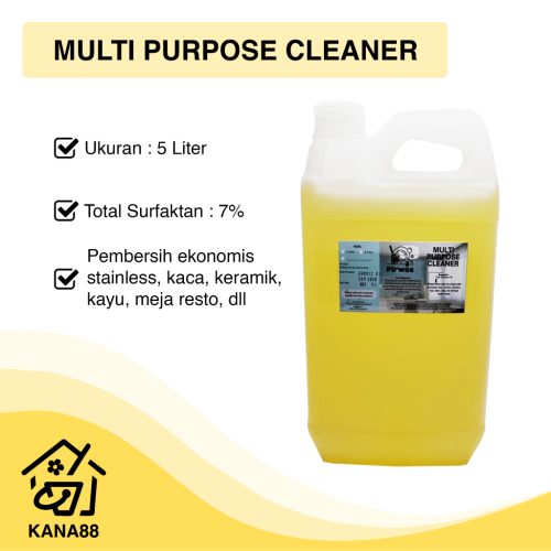 MPC Kuning Multi Purpose Cleaner Ekonomis Pirwos 5 Liter Spray Trigger Pembersih Kaca Stainless Kayu Keramik Serbaguna Multi Surface Cleaner