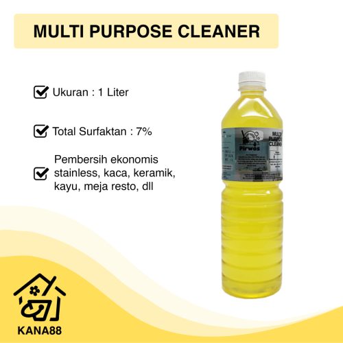 MPC Kuning Multi Purpose Cleaner Pirwos 1 Liter Spray Trigger MPC Pembersih Kaca Stainless Kayu Keramik Serbaguna Multi Surface Cleaner