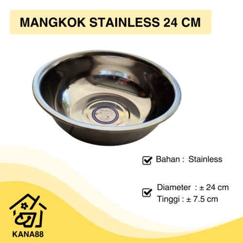 Mangkok Baskom Stainless Steel Wash Basin