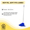 Mop Pel Jepit Pita Jumbo Dragon Pel Lantai Gagang Besar Katun Premium