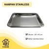 Nampan Stainless Steel Ukuran 30x40 cm Kualitas Tebal