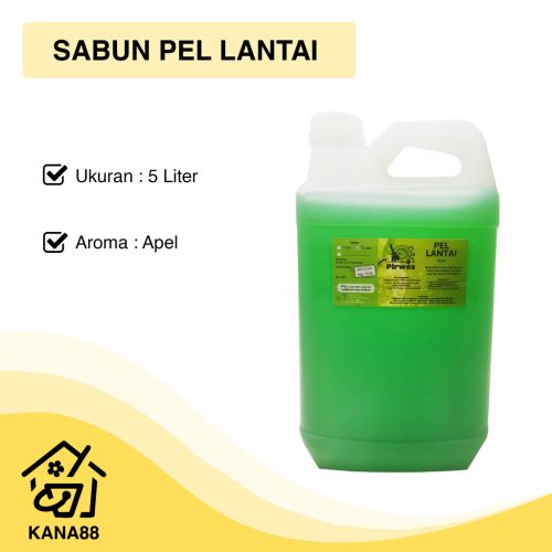 Pel Lantai Apel 5 Liter Pirwos Sabun Pel Pembersih Lantai Floor Cleaner Liquid Soap