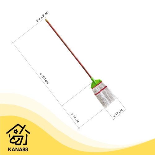 Pel Lantai Newer KY Caisar Kain Sumbu Jepit Refill Bisa Dilepas