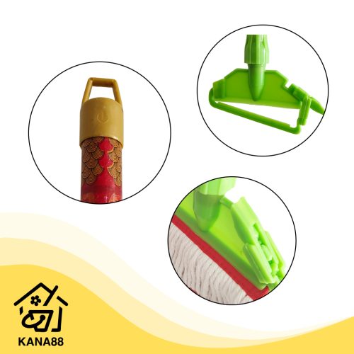 Pel Lantai Newer KY Caisar Kain Sumbu Jepit Refill Bisa Dilepas