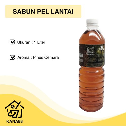 Pel Lantai Pinus 1 Liter Pirwos Cairan Pembersih Lantai Penghilang Bau Aroma Pinus Cemara