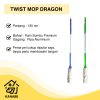 Pel Putar Peras Dragon Twist Mop Alat Pel Lantai Peras Otomatis Praktis