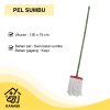 Pel Sumbu Caisar Gagang Kayu Mop Lap Lantai Kain Katun Murah