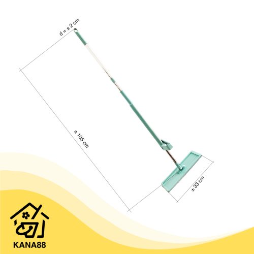 Pel Tarik Peras Microfibre Plastik Flat Mop Tarik Peras Otomatis