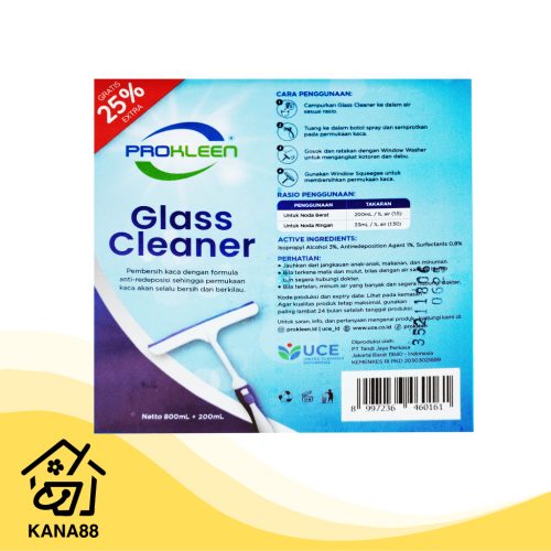Pembersih Kaca Prokleen 5 Liter Cairan Anti Kapur Glass Cleaner