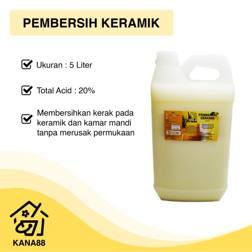 Pembersih Toilet Keramik Pirwos 5 Liter Pembersih Kerak Kamar Mandi Toilet Bowl Cleaner Premium