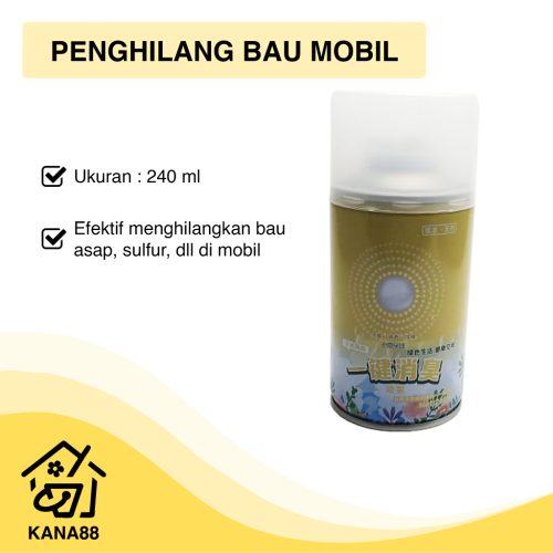 Penghilang Bau Mobil 240 ml Aroma Lemon Penghilang Bau Asap dan Sulfur Odor Eliminator