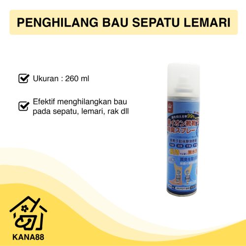 Penghilang Bau Sepatu 260 ml Odor Eliminator Rak Lemari Ruangan