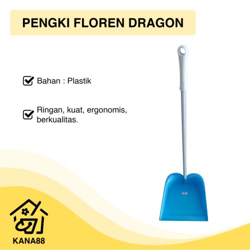 Pengki Floren Dragon Serok Sampah Dustpan Plastik Pembersih Lantai